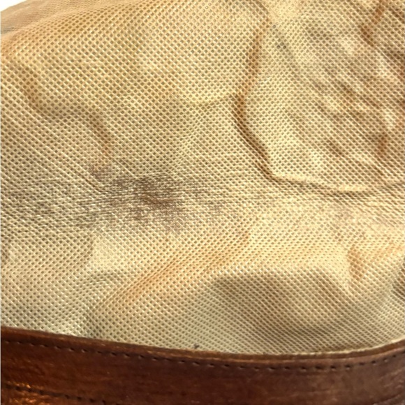 Vintage Handcrafted Floral Brown Leather Bag - Picture 5 of 6